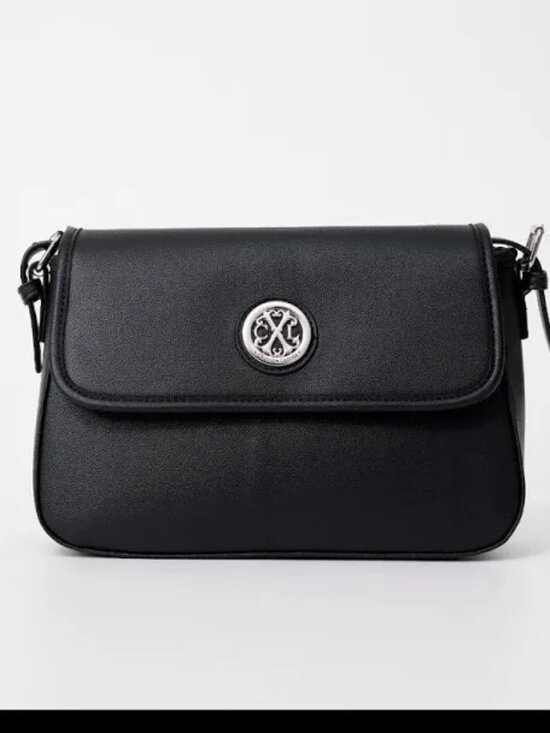 Christian Lacroix Handbags - CXL by Christian Lacroix Black Crossbody Bag NWT Silver Logo